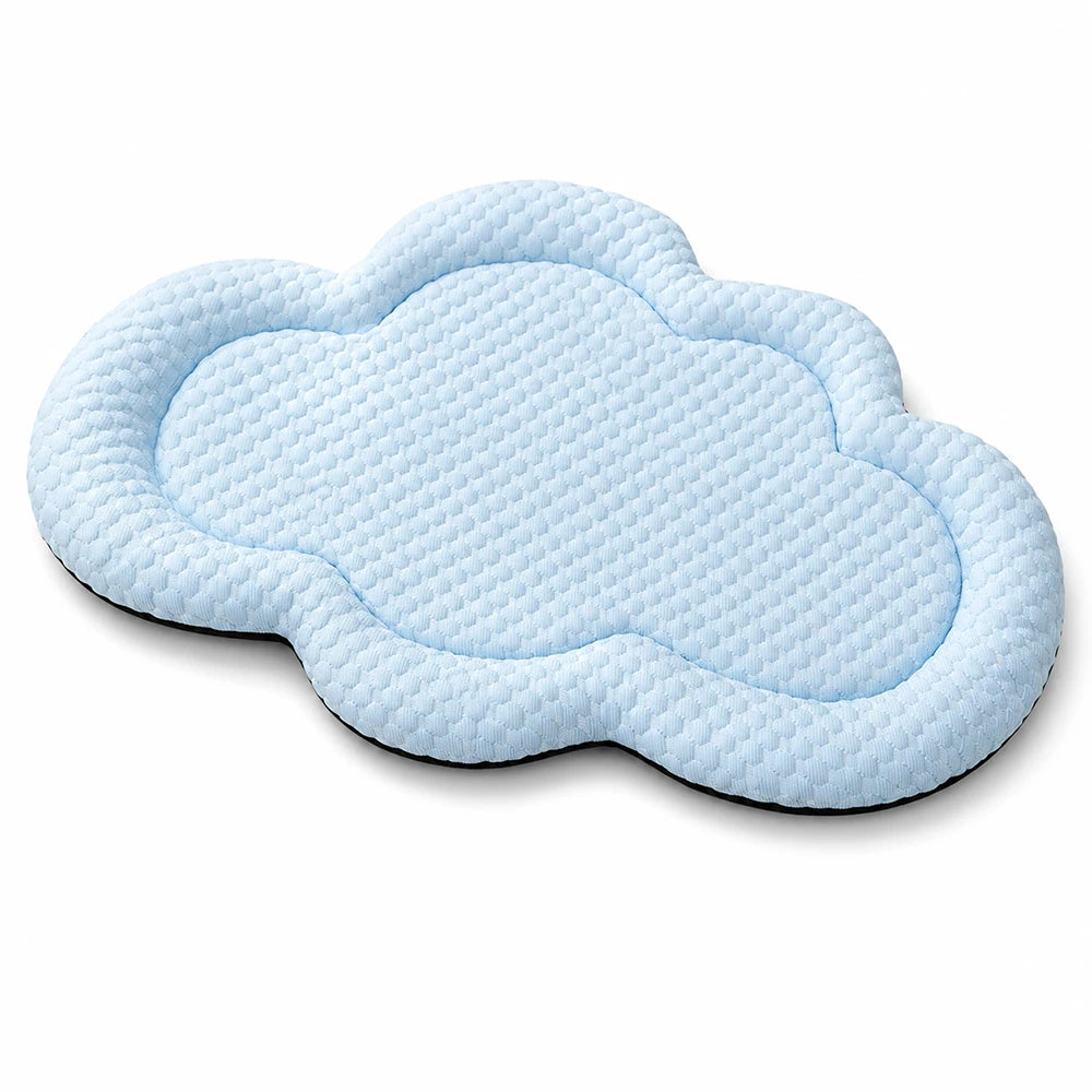 75x52cm Pet Cooling Mat Cloud Shape Dog Cat Summer Bed Breathable Puppy Sleeping Mat Anti Slip Cat Mat Dog Accessories