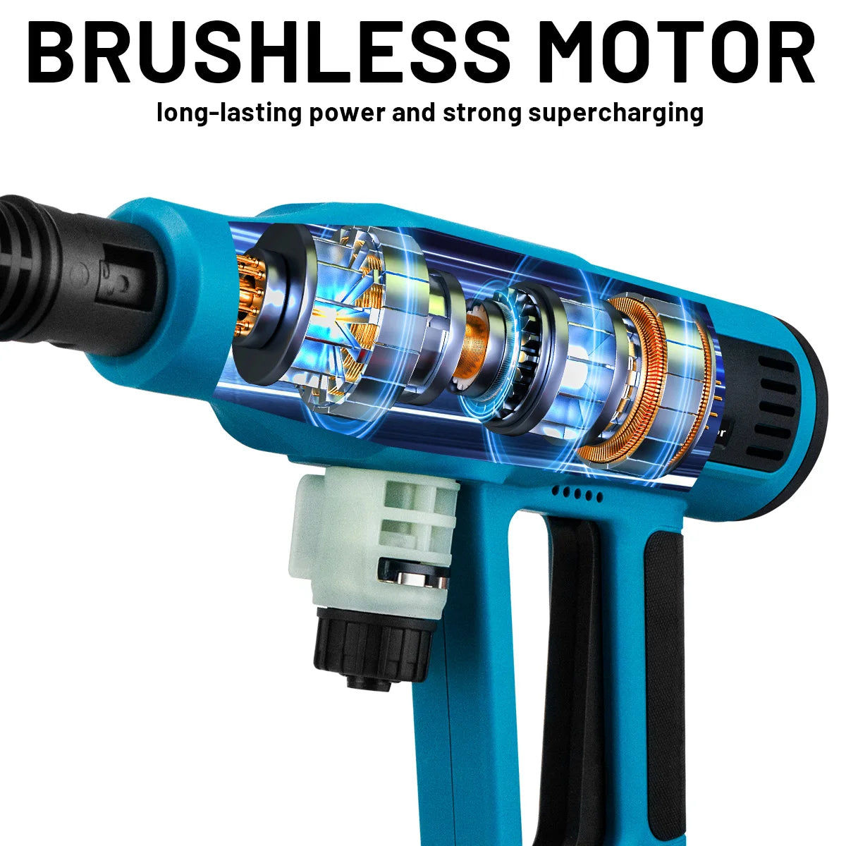 Gisam 250Bar Brushless High Pressure Washer 4 Gears Cordless Household Car Garden Cleaning Power Tool For Makita 18V Battery Pin