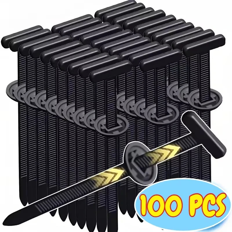 Self-locking Universal Nylon Cable Tie Buckle Heavy Duty Zip Ties with Pin & Button Car Daily Repair Fastening Strap
