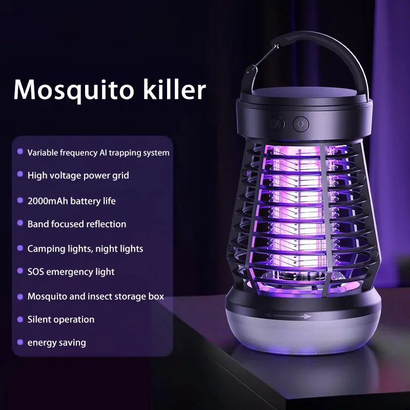 Lenovo USB muggenlamp insectenval kampeerlantaarn oplaadbare elektrische vliegenmepper buiten muggenverjager