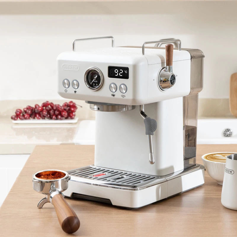 HiBREW H10plus Semi Automatic Espresso Coffee Machine DIY Function 20Bar Pressure Temperature Adjustable For Cappuccino & Latte