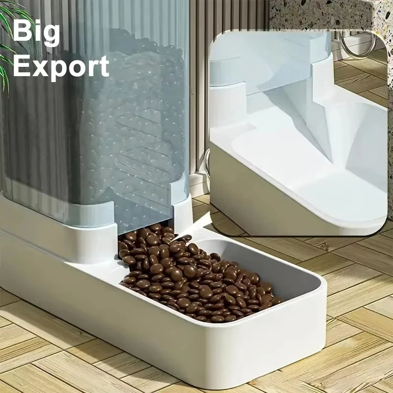Large Capacity Pet Feeder Automatic Pet Water Dispenser for Dogs Cats Food Storage Dispenser Durable Cat Drinker Dog Feeder
