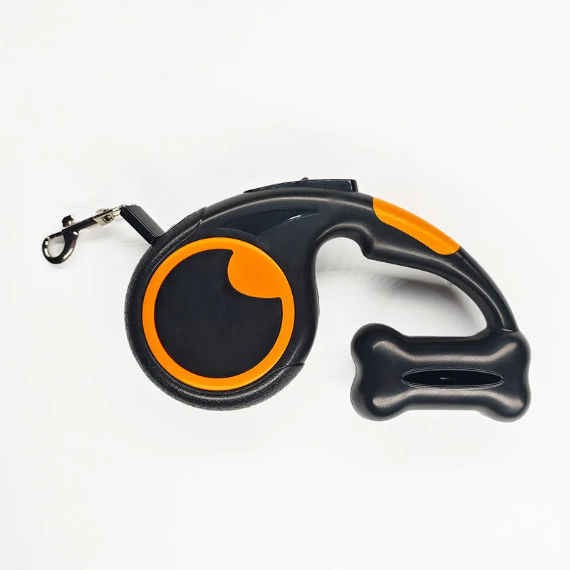 300cm/118.1in Automatic Retractable Dog Leash Pet Leash for Small Medium Dogs Outdoor Puppy Lead with Pet Waste Bag Dispenser