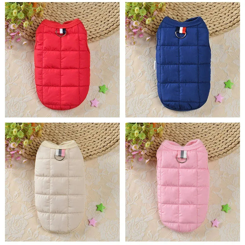 Winter Warm Dog Coat Jacket Windproof Dog Clothes for Small Dogs Padded Clothing Chihuahua Clothes Pet Supplies