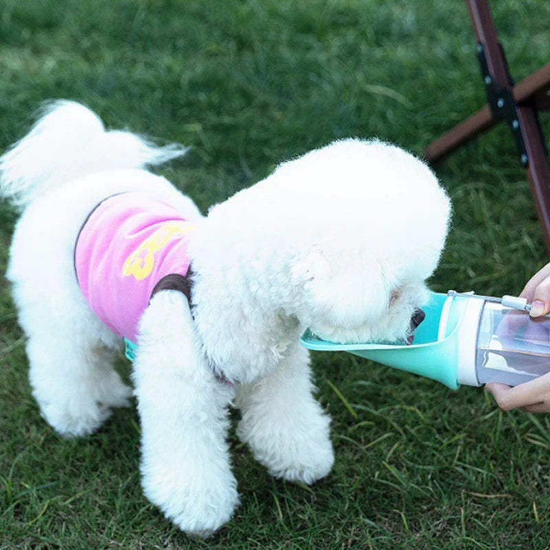 2 in 1 Dog Water Bottle Outdoor Portable Dog Water Bottle for Small Large Dogs Foldable Pet Drinking Bowl Dog Accessories