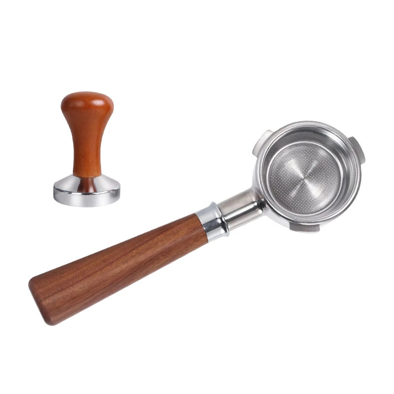 HiBREW H7A & H7 Espresso Barista Pro 58mm Bottomless Coffee Powder Handle Portafilter 304 Stainless Steel Tmaper Distributor