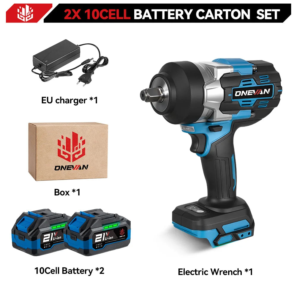 ONEVAN 2800N.M Torque Brushless Electric Impact Wrench 5 Speed Cordless Wrench Screwdrive Power Tool  For Makita 18V Battery Pin