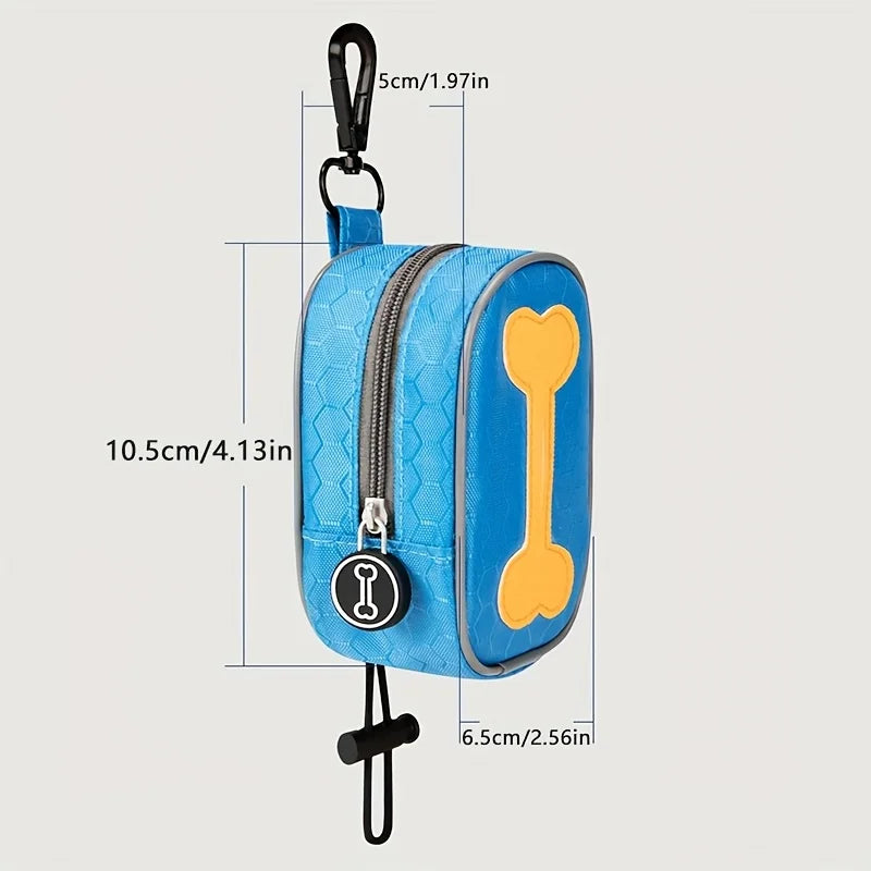 Portable Bone-shaped Dog Waste Bag Dispenser Durable Pet Poop Bag Holder Outdoor Puppy Trash Bags Dispenser Pet Supplies
