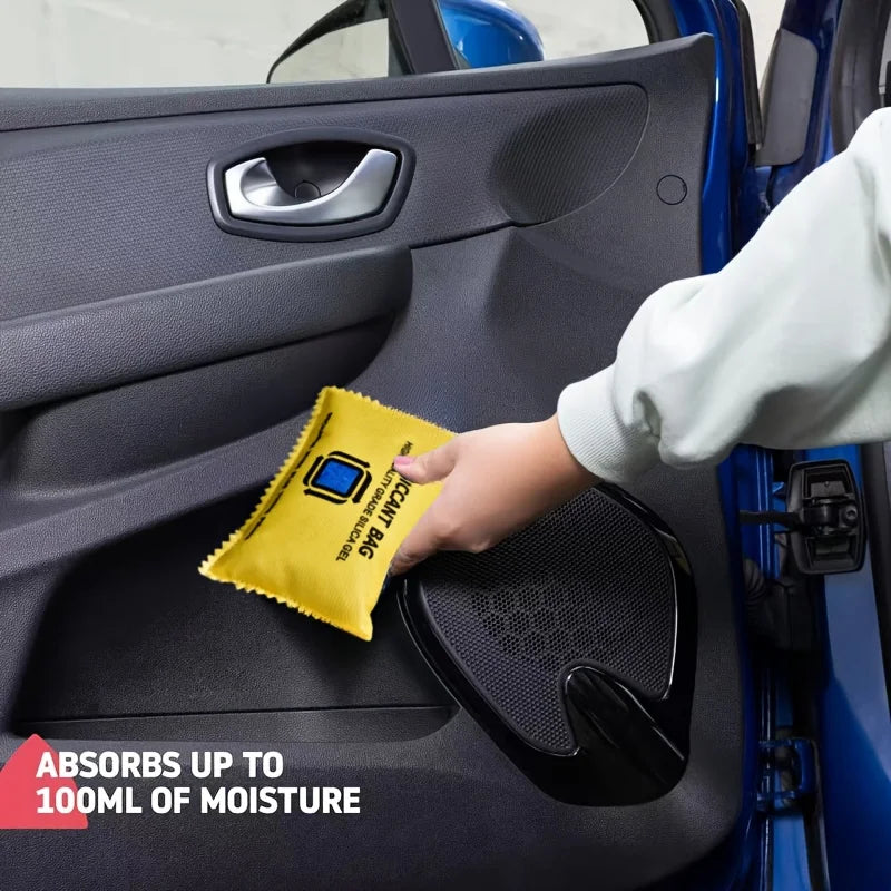 1pc 200g Reusable Silicone Car Dehumidifier Bag-Ideal for Vehicle Interior Moisture Absorption, Prevents Dampness & Condensation