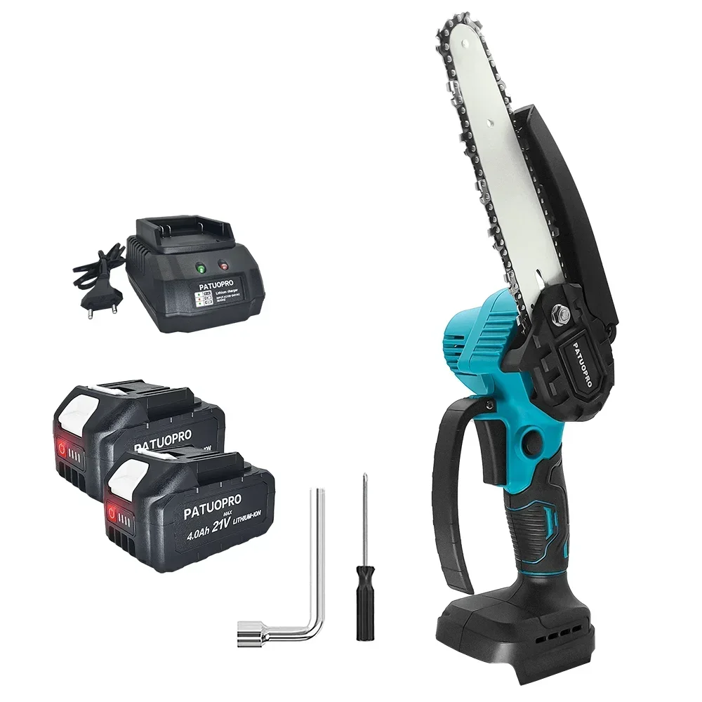 1200RPM Cordless Portable 6Inch Mini Electric Saw Brushless Mini Handheld Pruning Garden Logging Chainsaw For Makita 18V Battery