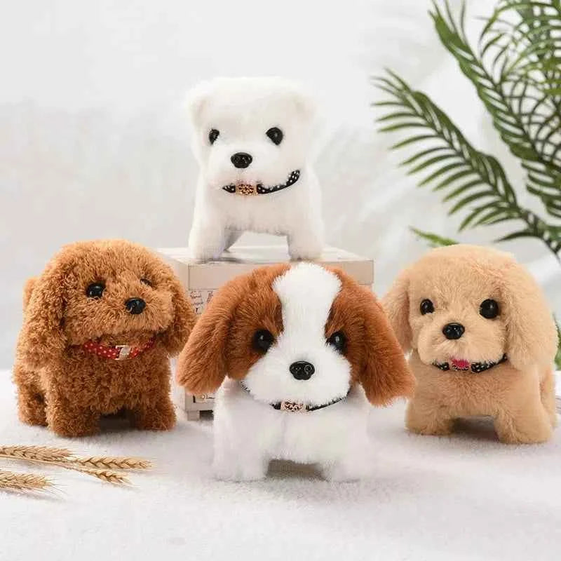 Electronic Puppy Plush Toy - Interactive Barking and Wagging Tail Plush Dog Toy for Kids, Perfect Gift for Boys and Girls