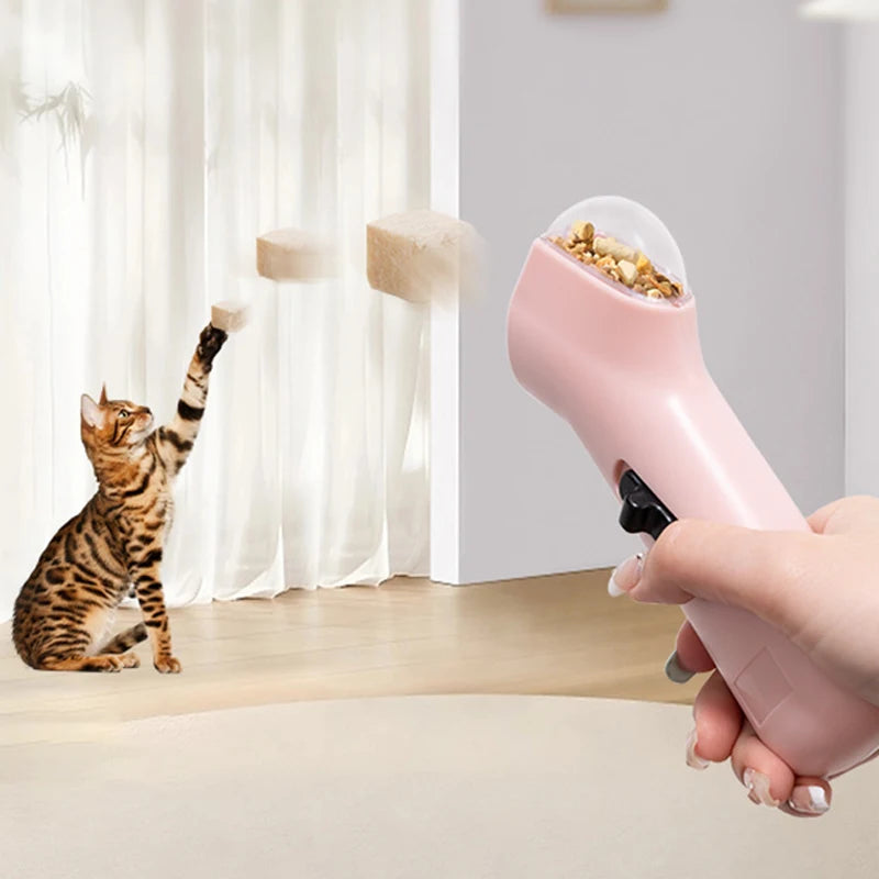Interactive Cat Freeze-Dried Launcher Pet Training Reward Toy for Cats Dogs Funny Dog Food Launcher Cat Accessories