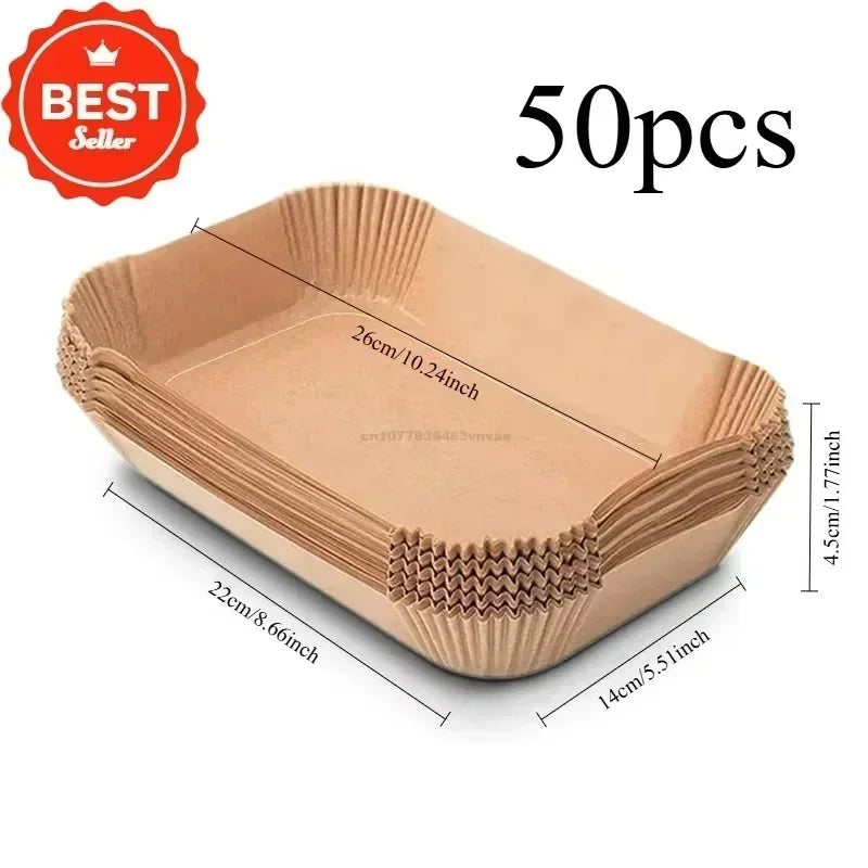 Air Fryer Cooking Baking Paper for Ninja Dual XL Foodi AF300 AF400 AF451 Disposable Paper Liner Mold Grill Cooking Accessories