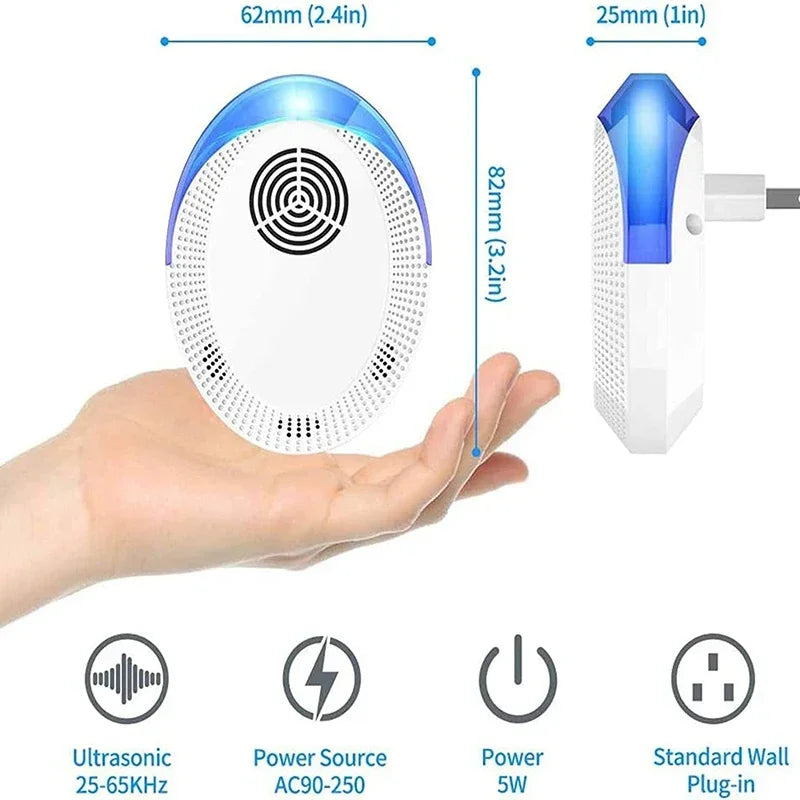 Lenovo Ultrasonic Mosquito Control Repellents Pest Mouse Cockroach Insect Repeller Essential Summer Pest Exterminato Pest Reject