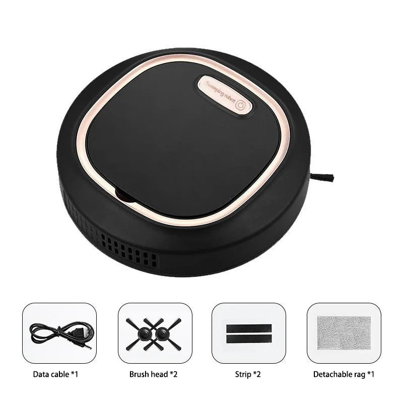 Tactiele activering luie persoon intelligente automatische veegrobot 3-in-1 nat droog huishoudelijke veger USB oplaadbare stofzuiger