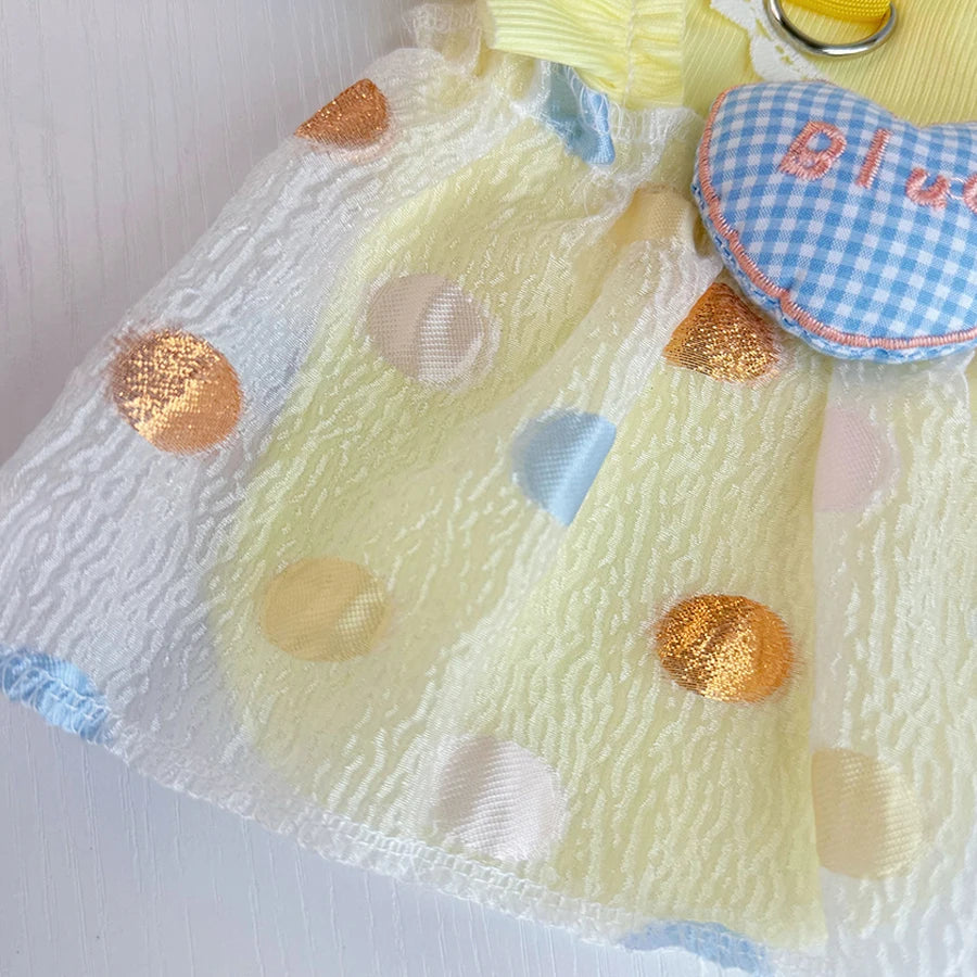 Spring Summer Pet Dog Skirt Breathable Dog Clothes for Small Medium Dogs Sweet Puppy Kitten Dresses Dog Accessories