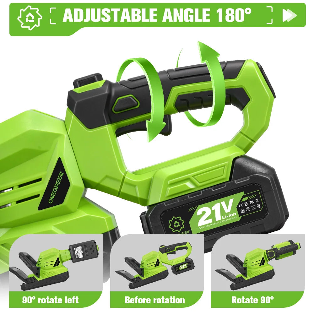 Onegreen 20000RPM Elektrische Heggenschaar Efficiënt 2000W Snoerloze Tuinheggenschaar Voor Makita 18V Accu