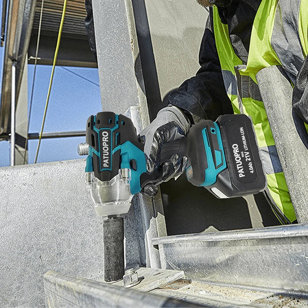 500 Nm borstelloze slagsleutel, 1/2 inch draadloze multifunctionele oplaadbare elektrische moersleutel, elektrisch gereedschap voor Makita 18V-accu