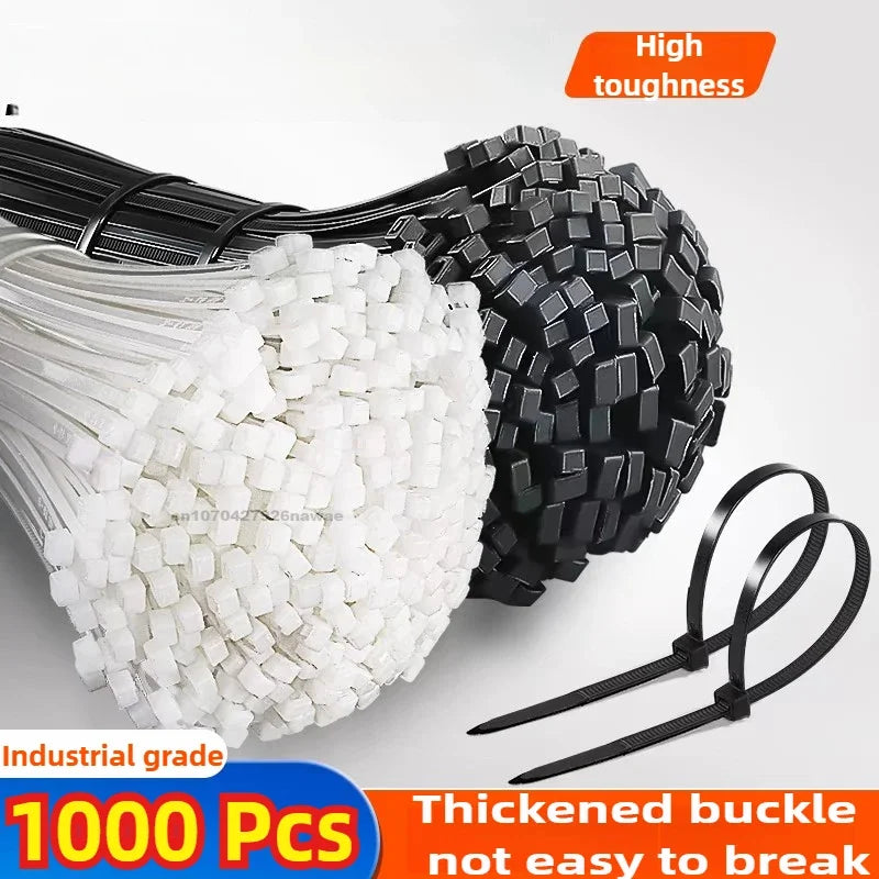 Wholesale Self Locking Nylon Cable Ties Plastic Cord Tie Heavy Duty Cables Fastening Rings Loop Hardware Organizer Wire Straps