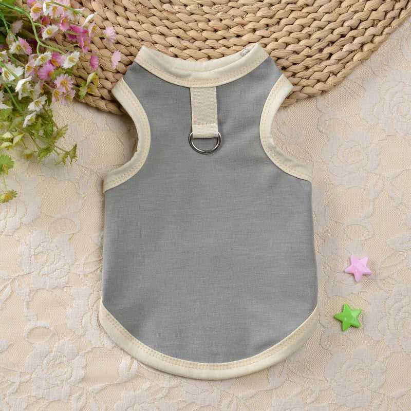 Summer Pet Dog Vest BreathableDog Clothes Thin Puppy T-Shirt Chihuahua Bichon Clothing Dog Accessories