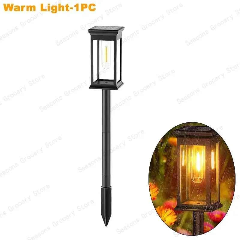 Waterproof LED Solar Lights for Garden Yard Driveway - Automatic Pathway Lighting Outdoor Landscape Lighting Auto On/Off at Dusk