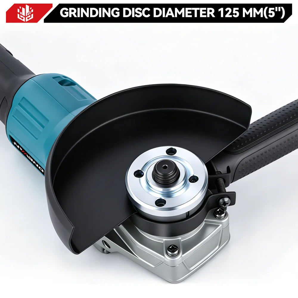 ONEVAN 6Gears Brushless Electric Angle Grinder 125MM Rechargeable Angle Grinder Polishing Power Tools For Makita 18V Battery Pin