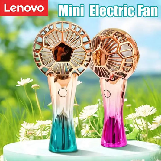 Lenovo 2026 New Football  Mini  Electric Fan Outdoor Convenient Desktop Usb Charging Handheld Fan