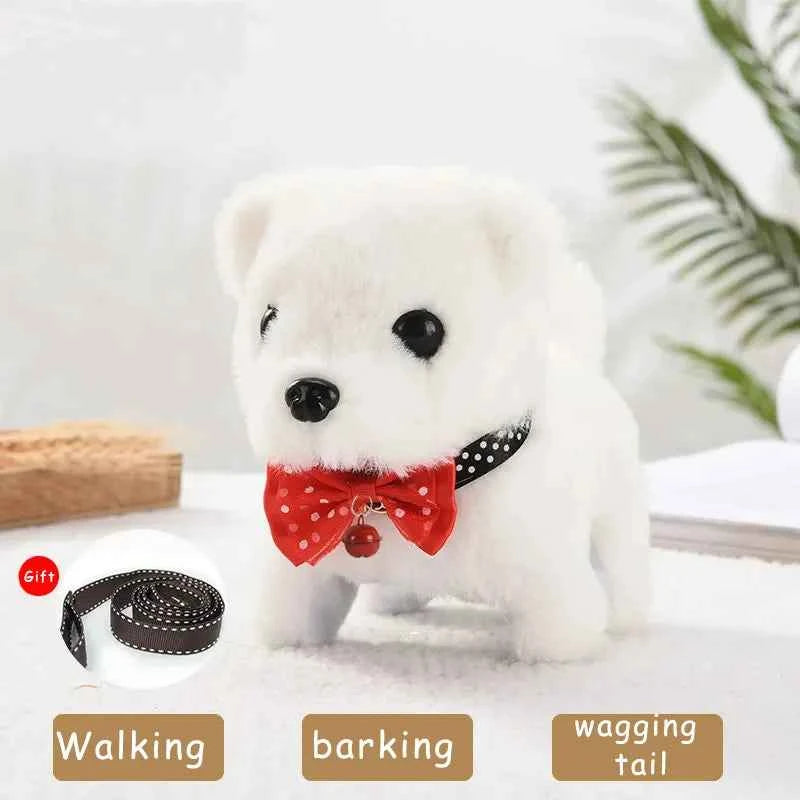 Electronic Puppy Plush Toy - Interactive Barking and Wagging Tail Plush Dog Toy for Kids, Perfect Gift for Boys and Girls