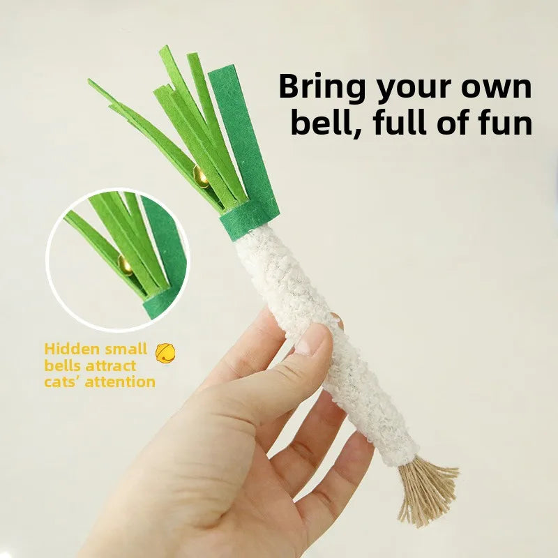 3 stuks gesimuleerde lente-ui vorm kattenspeeltjes met natuurlijke silvervine stok, kauwspeeltjes voor huisdieren, bijtspeeltjes voor katten, kattenteispeeltje