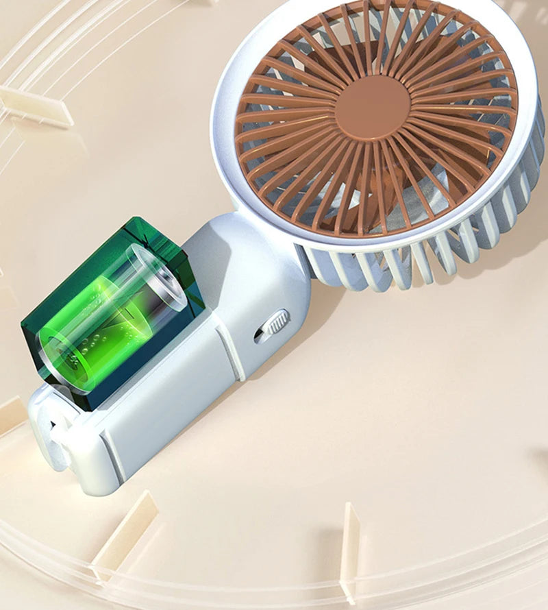 Ventilateur portatif Lenovo 2026, mini ventilateur de bureau portable, silencieux, rechargeable par USB, idéal pour les étudiants et le dortoir