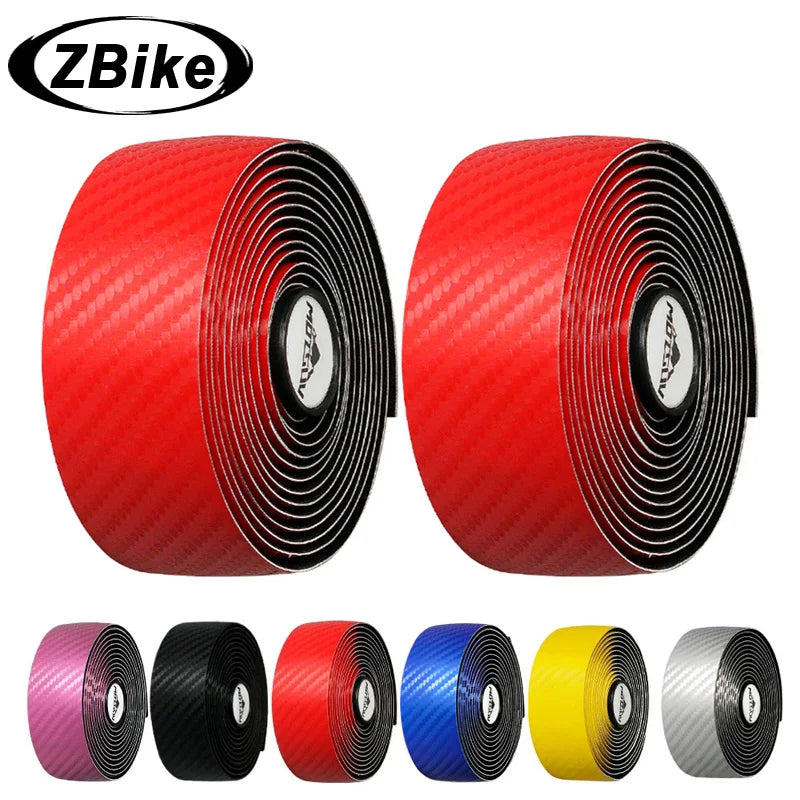 Anti-Vibration Handlebar Tape Carbon Reflective Non-Slip Braid Breathable Road Bike Racing Bicycle PU EVA Handlebar Wrap Cycling
