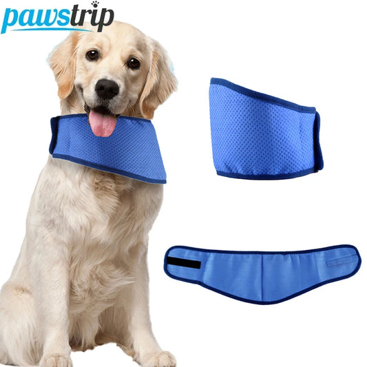 Dog Cooling Scarf (Use After Soaking) Adjustable Pet Bandana for Small Medium Dogs Breathable Puppy Ice Collar Dog Accessories