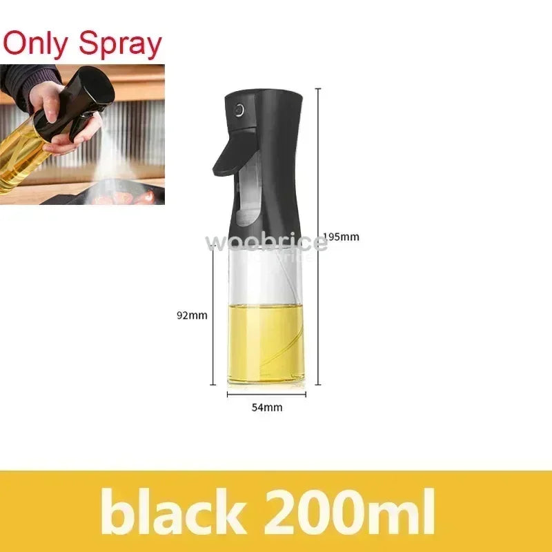 Glass Oil Spray Bottle Kitchen Oil Spray for Cooking Anti-leakage Olive Oil Storage Bottle for BBQ Salad Steak Kitchen Supplies