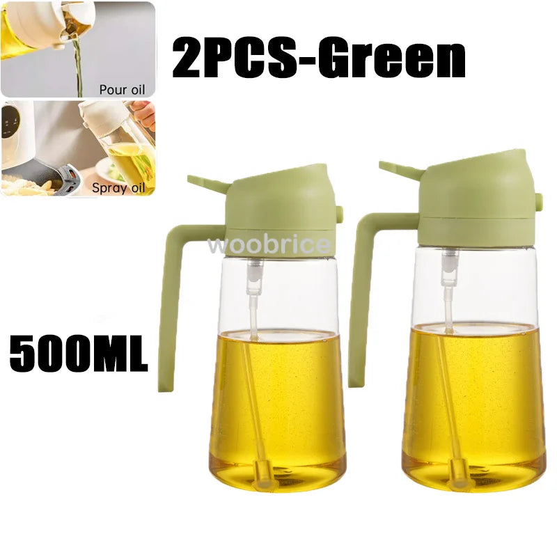Oil Cruet Kitchen Olive Oil Spray Dual Purpose Kitchen Oil Spray Can Leakproof  Spray Bottle Kitchen Household