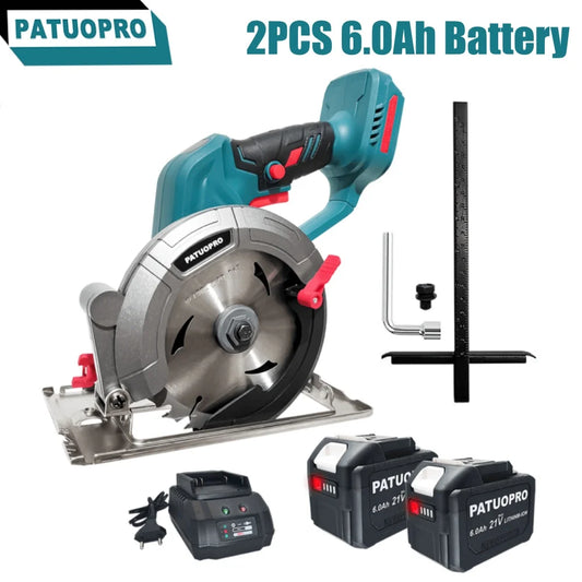 150mm Brushless Electric Circular Saw 6Inch Cordless Handheld Adjustable Electric Saw Wood Cutter Machine For Makita 18V Battery
