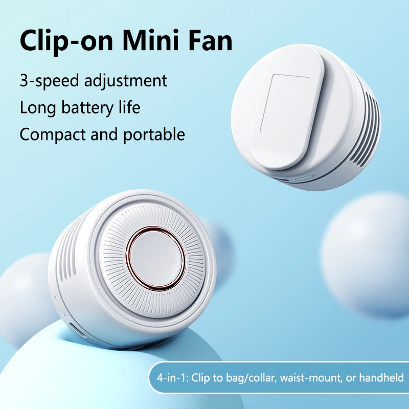 Leaveless 360° Adjustable Neck Fan – Portable, USB Charging, Silent for Students & Lazy Days