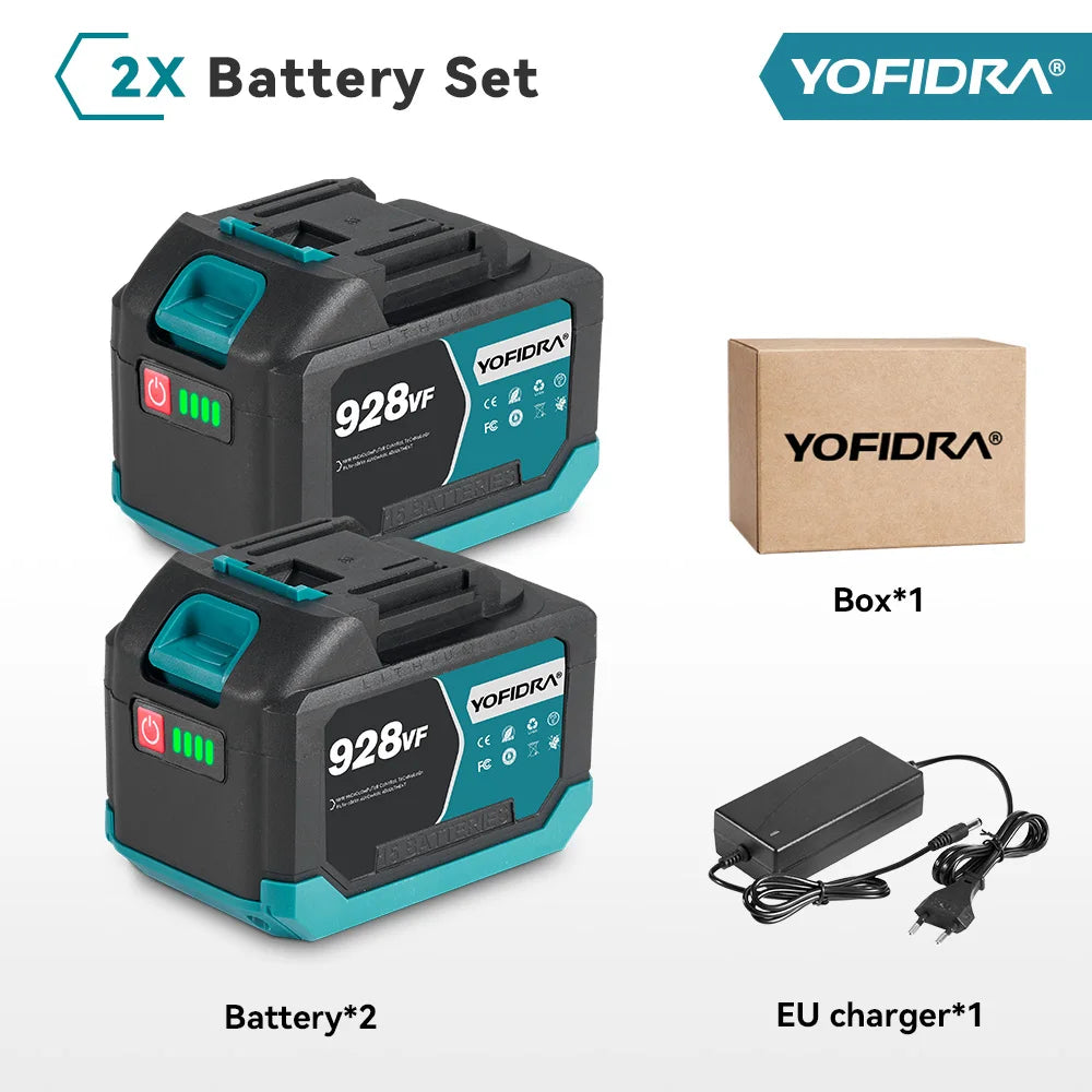 18V 21V oplaadbare lithiumbatterij met digitaal display 388VF 15000mAh.928VF 22500mAh.Accu voor kettingzaag, moersleutel en elektrisch gereedschap