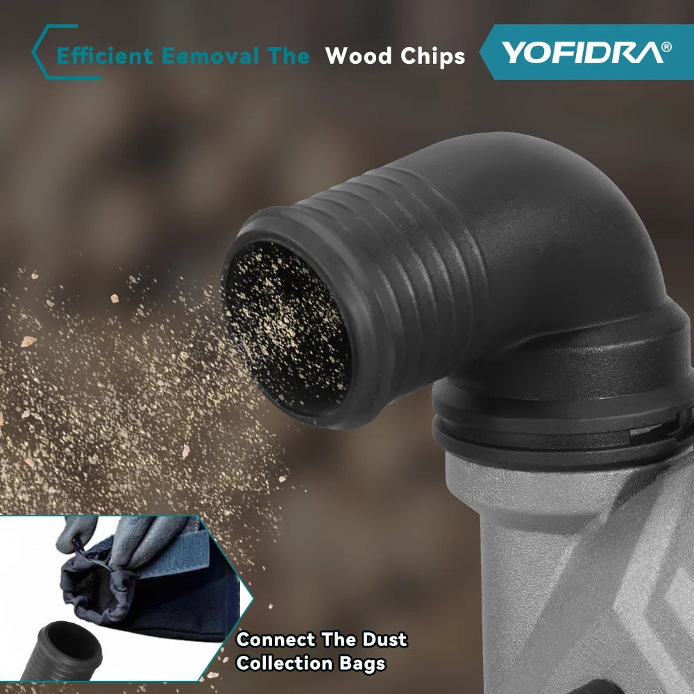YOFIDRA 6Inch Brushless Electric Circular Saw Handheld Wood PVC Pipe Cutting Tool With 55mm Cutting Depth For Makita Battery Pin