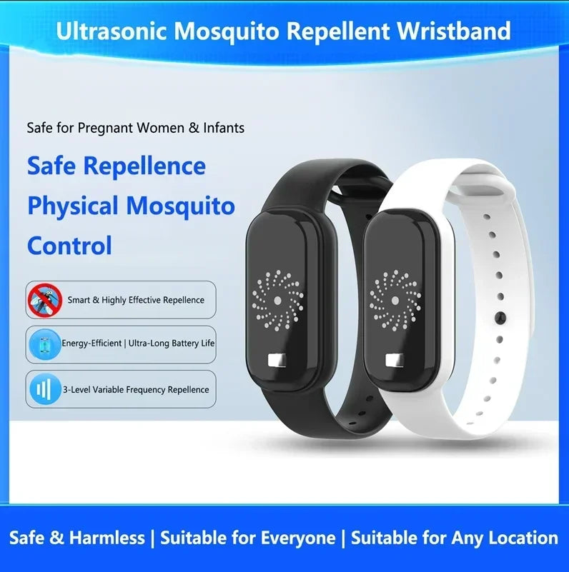 Lenovo Anti-Mosquito Wristband Watch Ultrasonic Mosquito Repellent Bracelet USB Rechargeablefor Kids Adults Outdoor Indoor 2026