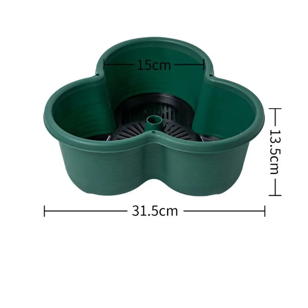 Vertical Stackable Strawberry Planter Tower with Movable Caster Wheel Base - Quality Shopping Centre
