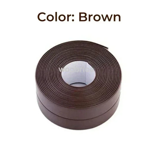 Bathroom Shower Sealing Tape PVC Bath Toilet Caulk Tape Self Adhesive Waterproof Mildew Proof Tapes For Kitchen Sink Wall Corner