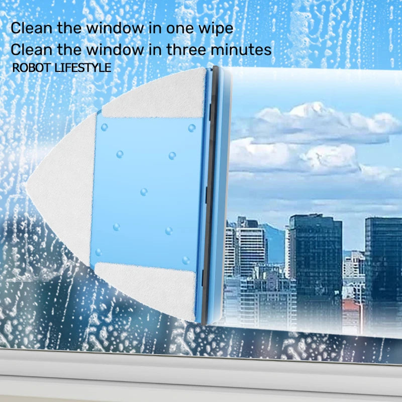 Robot Lifestyle Verstelbare Magnetische Dubbele Raamwisser Handige Reinigingsborstels voor Moeiteloos Glazen Wassen
