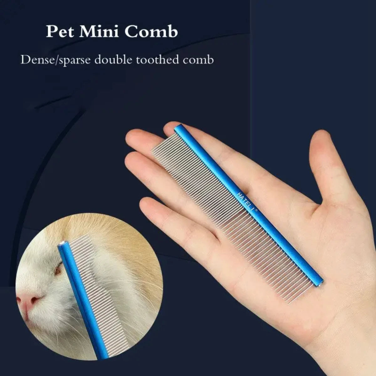 Peigne pour chien de haute qualité, peigne de toilettage de petite taille pour chiens et chats à poils longs, outil de toilettage professionnel, peigne en acier inoxydable pour salon de toilettage