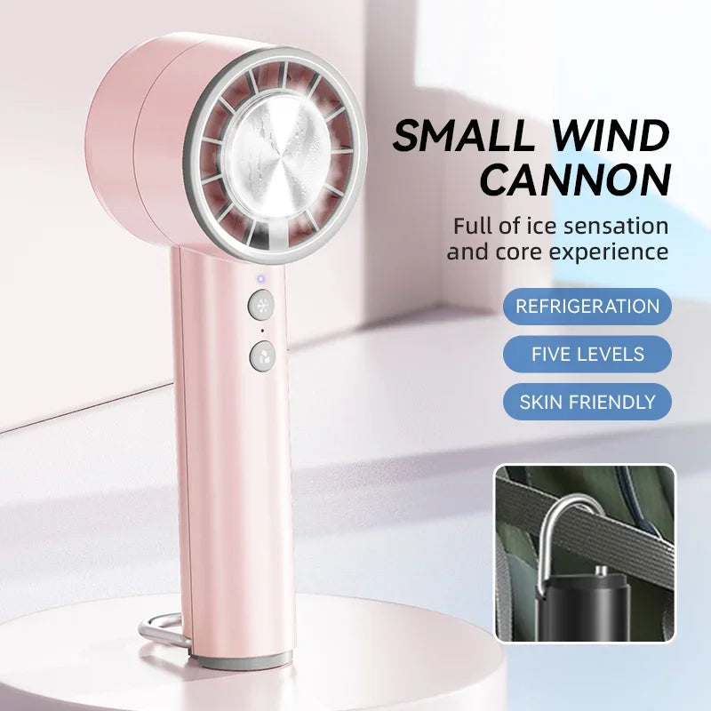 Lenovo handzame kleine ventilator koelende airconditioner draagbaar stil hoge snelheid led-display sterke windkracht USB-oplaadbare ventilator