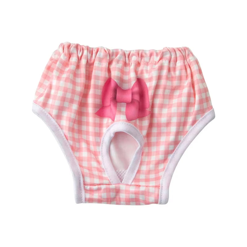 Reusable Female Dog Diapers Warps Washable Dog Physiological Pants Breathable Pet Menstruation Pants for Small Dogs Pet Supplies
