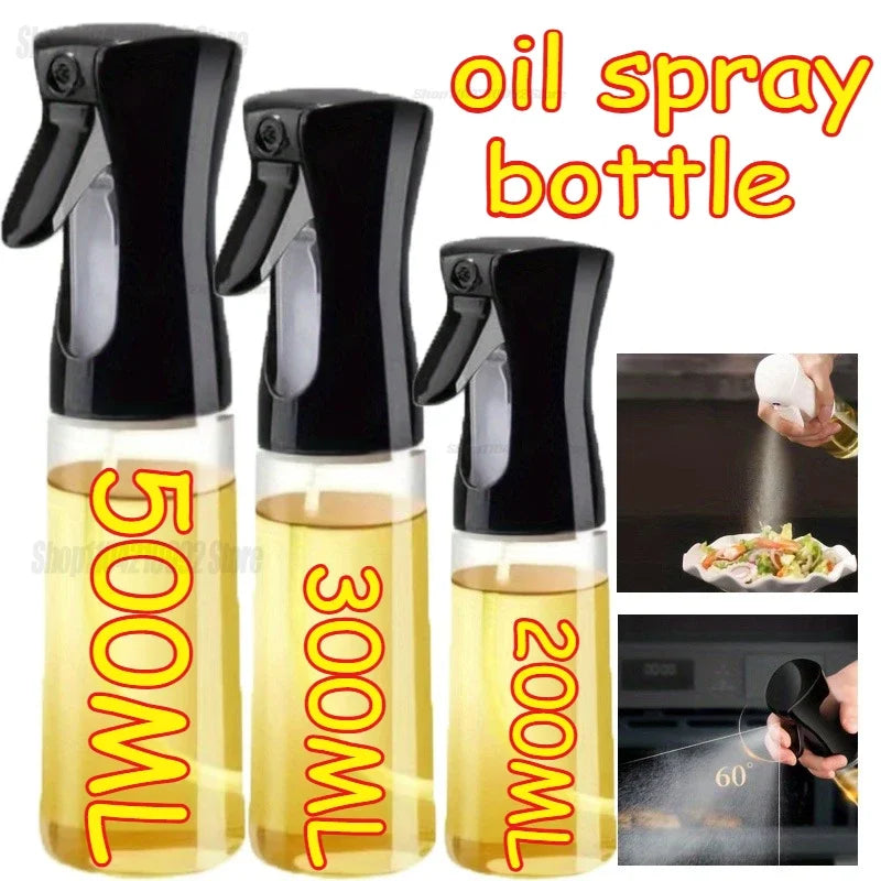 200/300/500ml Oil Spray for Kitchen Oil Nebulizer Dispenser Spray Oil Sprayer Airfryer BBQ Camping Olive OilDiffuser Cooking