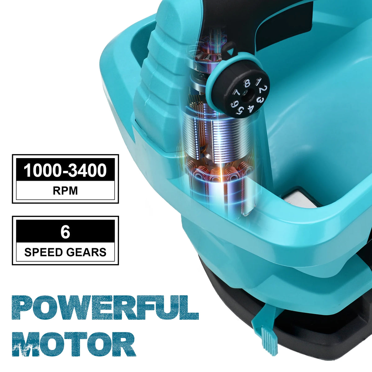 Giasm 6 versnellingen elektrische kunstmeststrooier draadloze strooier 140° verstelbaar tuingereedschap voor Makita 18V accu