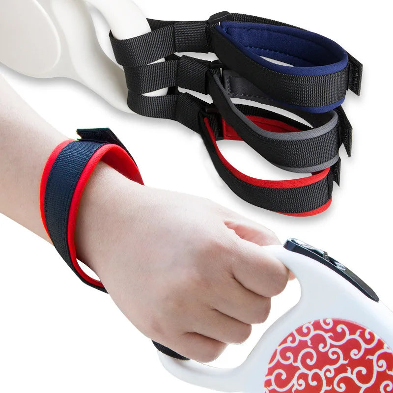 1Pc Adjustable Dog Leash Wrist Strap Retractable Dog Leash Add-On Accessory Bracelet Safety Ring Dogs Walker Hands Free Dog Lead