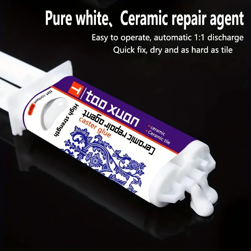 1pc Ceramic Repair Agent - Super Strong Waterproof Leak Sealant for Quick Fixes on Ceramics,Sinks,Bathtubs,Toilets, Vases, Tiles
