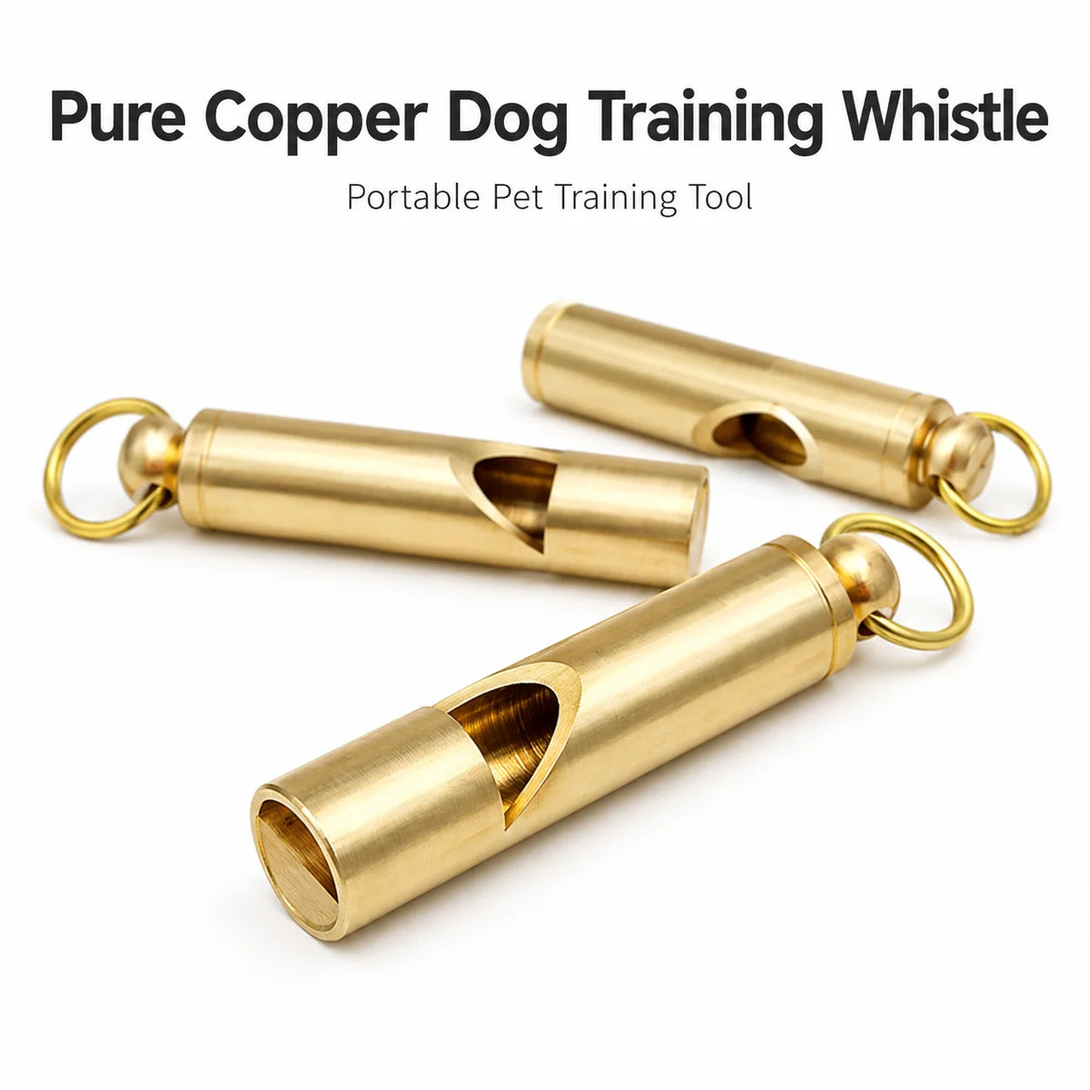 opper Dog Training Whistle with Key Ring, Pet Recall Command Tool for Outdoor Puppy Obedience and Daily Dog Trainer Supplies